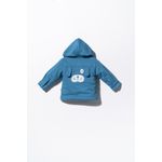 Fashion, accesorii si bijuterii - Copii - Imbracaminte copii - Jachete si geci copii - Jacheta cu urechiuse pentru copii Dogs, Tongs baby (Culoare: Albastru, Marime: 6-9 luni) - Infinity.ro