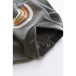 Fashion, accesorii si bijuterii - Copii - Imbracaminte copii - Salopete copii - Salopeta Curcubeu cu maneca lunga si botosei din 80%bumbac organic si 20% poliester - Antracit, BabyCosy (Marime: 3-6 Luni) - Infinity.ro