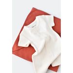 Fashion, accesorii si bijuterii - Copii - Imbracaminte copii - Salopete copii - Salopeta cu pantaloni scurti - 100% bumbac organic - Ecru, BabyCosy (Marime: 6-9 luni) - Infinity.ro