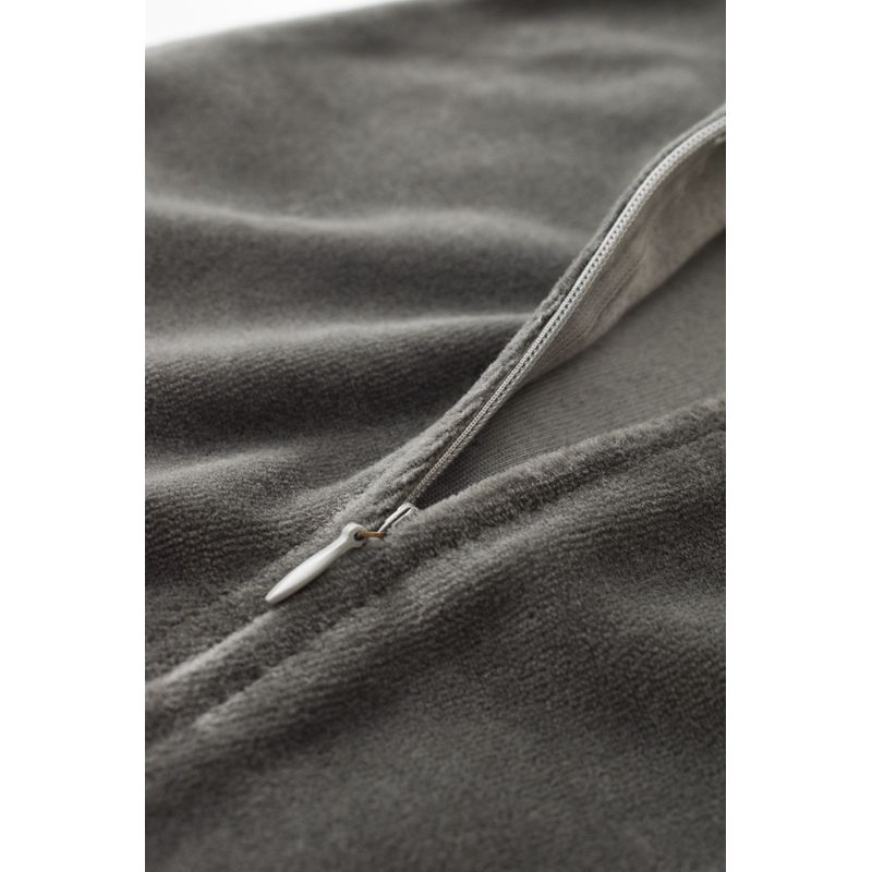 Fashion, accesorii si bijuterii - Copii - Imbracaminte copii - Salopete copii - Salopeta cu maneca lunga si fermoar din 80%bumbac organic si 20% poliester - Antracit, BabyCosy (Marime: 6-9 luni) - Infinity.ro