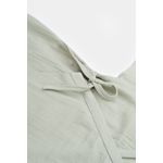 Fashion, accesorii si bijuterii - Copii - Imbracaminte copii - Salopete copii - Salopeta petrecuta din muselina, BabyCosy, 100% bumbac organic, Verde (Marime: 6-9 luni) - Infinity.ro