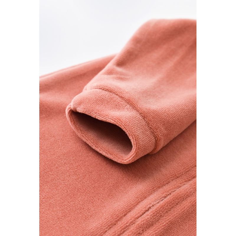 Fashion, accesorii si bijuterii - Copii - Imbracaminte copii - Salopete copii - Salopeta cu maneca lunga si fermoar din 80%bumbac organic si 20% poliester - Caramiziu, BabyCosy (Marime: 6-9 luni) - Infinity.ro