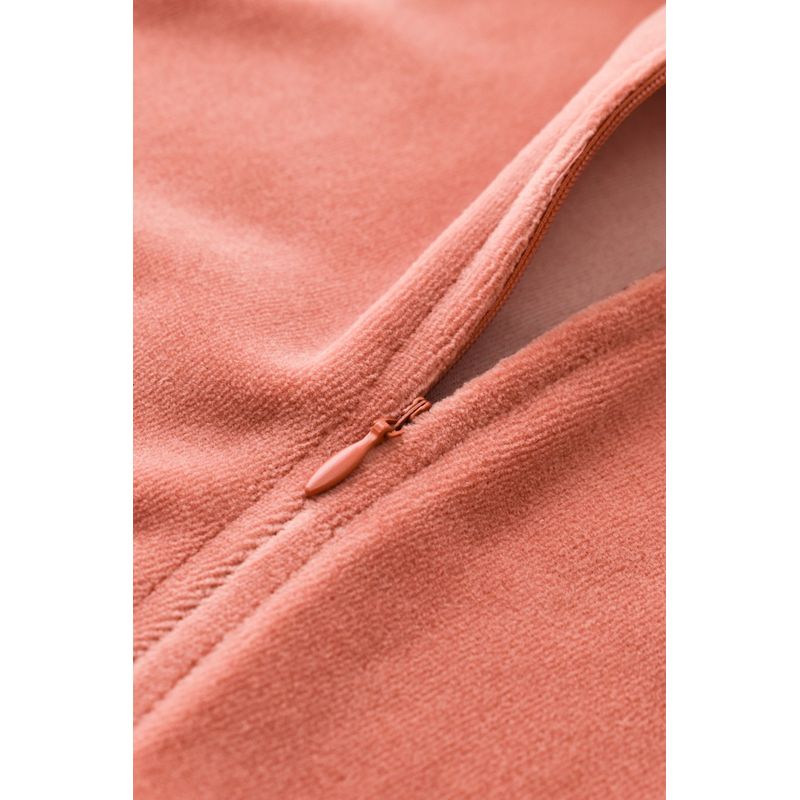 Fashion, accesorii si bijuterii - Copii - Imbracaminte copii - Salopete copii - Salopeta cu maneca lunga si fermoar din 80%bumbac organic si 20% poliester - Caramiziu, BabyCosy (Marime: 6-9 luni) - Infinity.ro