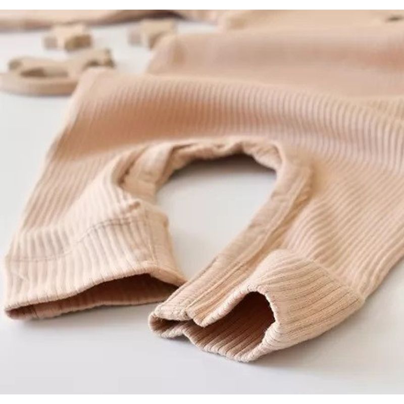 Fashion, accesorii si bijuterii - Copii - Imbracaminte copii - Salopete copii - Salopeta cu maneca lunga si pantaloni lungi din bumbac organic si modal - Somon BabyCosy (Marime: 9-12 luni) - Infinity.ro