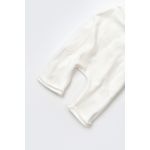 Fashion, accesorii si bijuterii - Copii - Imbracaminte copii - Salopete copii - Salopeta Velvet cu bretele din 80%bumbac organic si 20% poliester - Ecru, BabyCosy (Marime: 12-18 Luni) - Infinity.ro