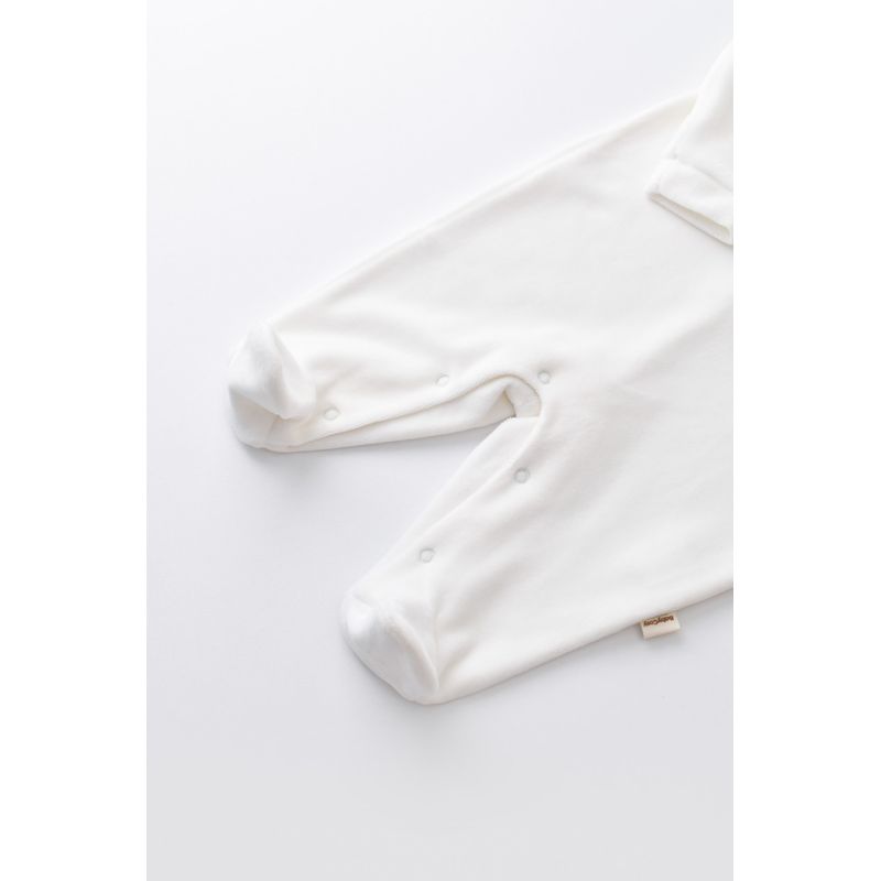 Fashion, accesorii si bijuterii - Copii - Imbracaminte copii - Salopete copii - Salopeta Curcubeu cu maneca lunga si botosei din 80%bumbac organic si 20% poliester - Ecru, BabyCosy (Marime: 6-9 luni) - Infinity.ro