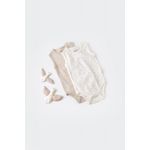Fashion, accesorii si bijuterii - Copii - Imbracaminte copii - Body-uri copii - Set 2 body-uri fara maneci bebe unisex -100% bumbac organic - Ecru cu buline, BabyCosy (Marime: 6-9 luni) - Infinity.ro