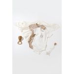 Fashion, accesorii si bijuterii - Copii - Imbracaminte copii - Body-uri copii - Set 2 body-uri bebe unisex Girafa, BabyCosy, 100% bumbac organic (Marime: 18-24 Luni) - Infinity.ro