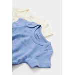 Fashion, accesorii si bijuterii - Copii - Imbracaminte copii - Body-uri copii - Set 2 body-uri Printed, BabyCosy, 50% modal+50% bumbac, Ecru/Lavanda (Marime: 3-6 Luni) - Infinity.ro