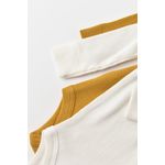 Fashion, accesorii si bijuterii - Copii - Imbracaminte copii - Body-uri copii - Set 2 body-uri cu maneca lunga bebe unisex din bumbac organic si modal - Mustar/Ecru, BabyCosy (Marime: 18-24 Luni) - Infinity.ro