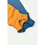 Fashion, accesorii si bijuterii - Copii - Imbracaminte copii - Body-uri copii - Set 2 body-uri fara maneci bebe unisex din bumbac organic si modal - Bleumarin/Sofran, BabyCosy (Marime: 6-9 luni) - Infinity.ro