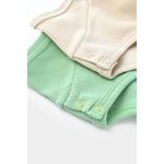 Fashion, accesorii si bijuterii - Copii - Imbracaminte copii - Body-uri copii - Set 2 body-uri bebe unisex -100% bumbac organic - Mint/Stone, BabyCosy (Marime: 6-9 luni) - Infinity.ro