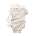 Fashion, accesorii si bijuterii - Copii - Imbracaminte copii - Body-uri copii - Set 2 body-uri bebe unisex -100% bumbac organic - Crem cu buline, BabyCosy (Marime: 6-9 luni) - Infinity.ro