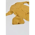 Fashion, accesorii si bijuterii - Copii - Imbracaminte copii - Treninguri si compleuri copii - Set 3 piese: bluzita cu maneca lunga, pantaloni lungi si caciulita din bumbac organic si modal - Sofran, BabyCosy (Marime: 6-9 l - Infinity.ro