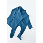 Fashion, accesorii si bijuterii - Copii - Imbracaminte copii - Treninguri si compleuri copii - Set 4 piese: bluza, pantaloni, caciulita si manusi din bumbac organic si modal - Bleumarin, BabyCosy (Marime: 6-9 luni) - Infinity.ro