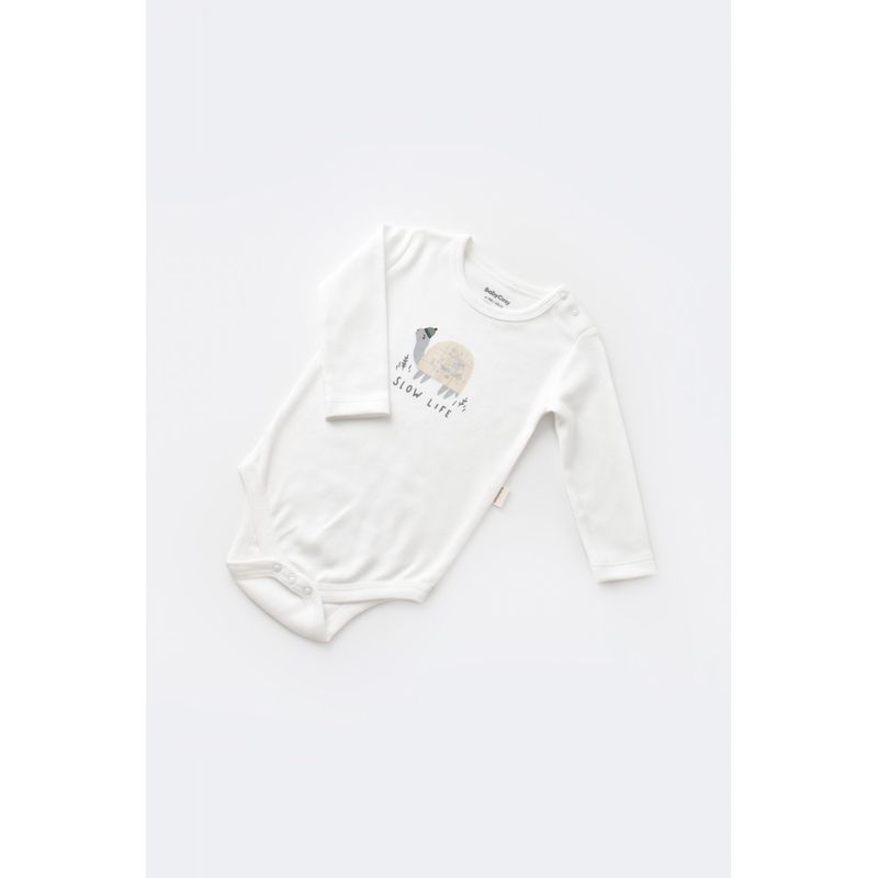 Fashion, accesorii si bijuterii - Copii - Imbracaminte copii - Treninguri si compleuri copii - Set 3 piese Broscuta cu body, pantalonasi si vestuta din 80%bumbac organic si 20% poliester - Crem, BabyCosy (Marime: 18-24 Luni - Infinity.ro