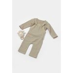 Fashion, accesorii si bijuterii - Copii - Imbracaminte copii - Treninguri si compleuri copii - Set bluza si salopeta, Winter muselin, 100% bumbac - Verde, BabyCosy (Marime: 18-24 Luni) - Infinity.ro