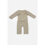 Fashion, accesorii si bijuterii - Copii - Imbracaminte copii - Treninguri si compleuri copii - Set bluza si salopeta, Winter muselin, 100% bumbac - Verde, BabyCosy (Marime: 3-6 Luni) - Infinity.ro