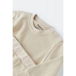 Fashion, accesorii si bijuterii - Copii - Imbracaminte copii - Treninguri si compleuri copii - Set bluzita cu maneca lunga si pantaloni lungi - bumbac organic 100% - Crem, BabyCosy (Marime: 12-18 Luni) - Infinity.ro