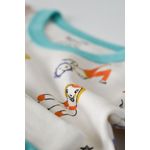 Fashion, accesorii si bijuterii - Copii - Imbracaminte copii - Treninguri si compleuri copii - Set bluzita cu maneca lunga si pantaloni lungi, 100% bumbac organic, BabyCosy, Verde (Marime: 6-9 luni) - Infinity.ro