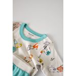 Fashion, accesorii si bijuterii - Copii - Imbracaminte copii - Treninguri si compleuri copii - Set bluzita cu maneca lunga si pantaloni lungi, 100% bumbac organic, BabyCosy, Verde (Marime: 6-9 luni) - Infinity.ro