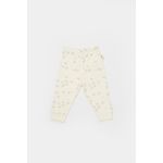 Fashion, accesorii si bijuterii - Copii - Imbracaminte copii - Pantaloni copii - Set 2 pantalonasi Printed, BabyCosy, 50% modal+50% bumbac, Ecru/Lavanda (Marime: 18-24 Luni) - Infinity.ro