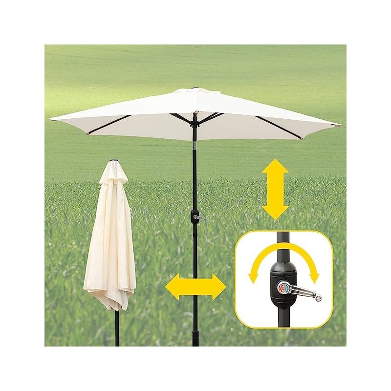 Casa si Gradina - Gradina si terasa - Umbrele si pavilioane - Umbrele - Umbrela de protectie solara pentru gradina, diametru de 2.7 m, crem, Vivo, PU27-CREAM - Infinity.ro