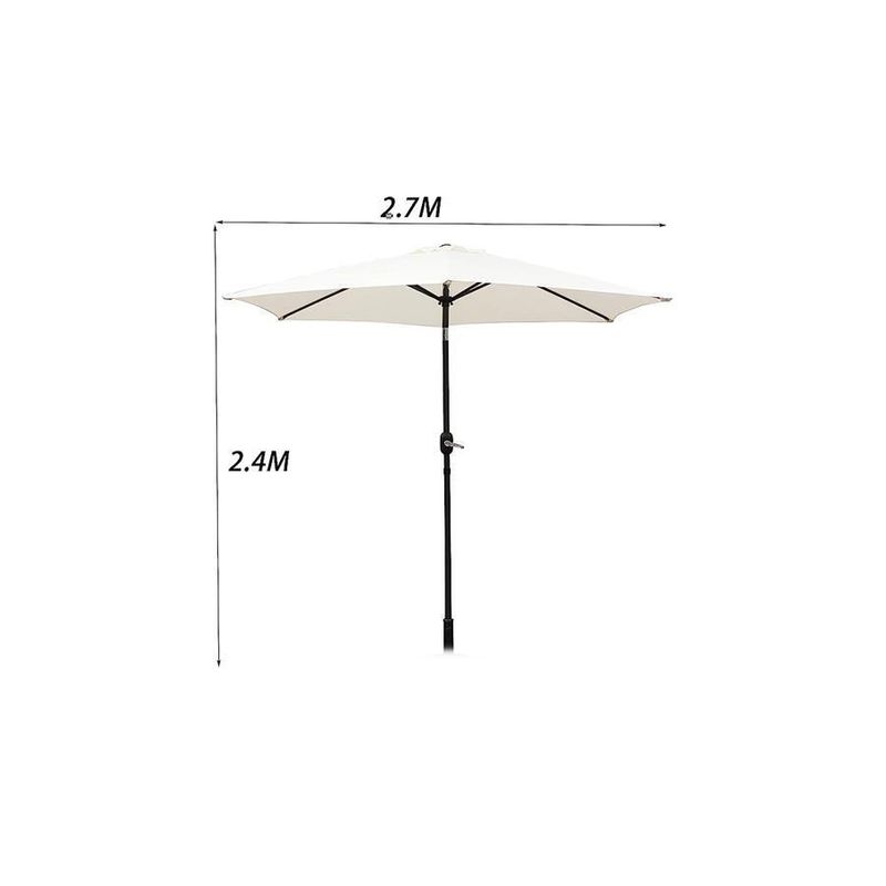 Casa si Gradina - Gradina si terasa - Umbrele si pavilioane - Umbrele - Umbrela de protectie solara pentru gradina, diametru de 2.7 m, crem, Vivo, PU27-CREAM - Infinity.ro