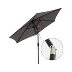 Casa si Gradina - Gradina si terasa - Umbrele si pavilioane - Umbrele - Umbrela de protectie solara pentru gradina, diametru de 2.7 m, gri, Vivo, PU27-GREY - Infinity.ro