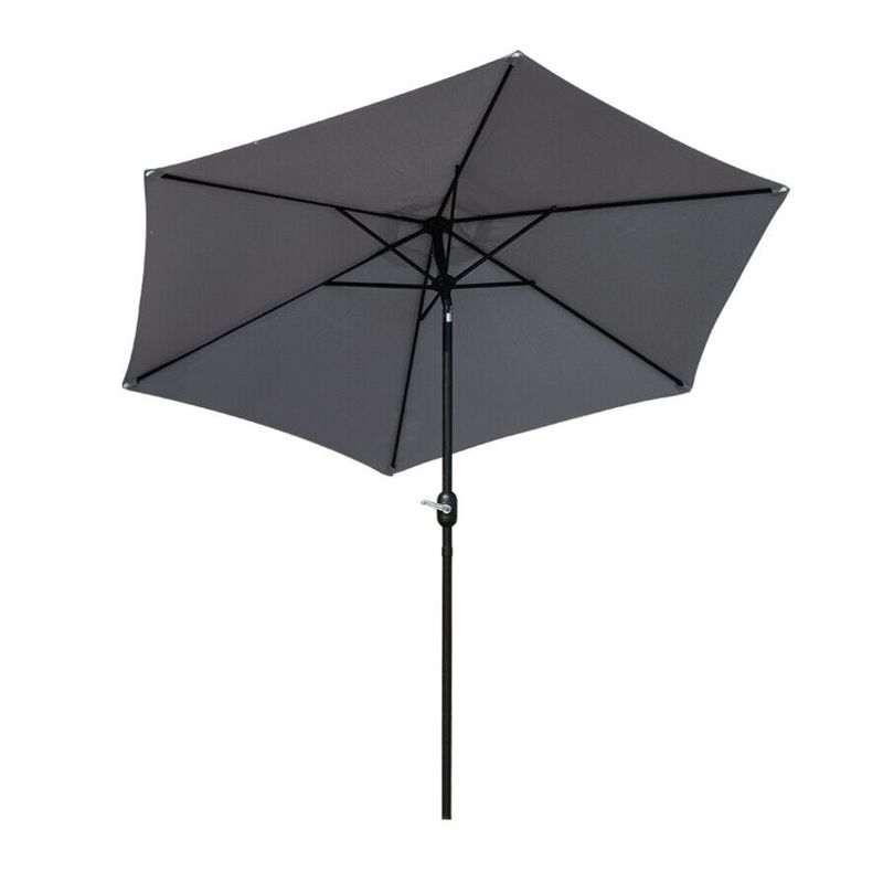 Casa si Gradina - Gradina si terasa - Umbrele si pavilioane - Umbrele - Umbrela de protectie solara pentru gradina, diametru de 2.7 m, gri, Vivo, PU27-GREY - Infinity.ro