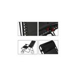 Casa si Gradina - Gradina si terasa - Mobilier exterior - Scaune si sezlonguri gradina - Scaun tip sezlong pliabil si reglabil cu tetiera, negru, cadru otel, FC115 - Infinity.ro