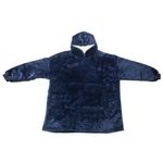 Casa si Gradina - Textile si covoare - Pături și cuverturi - Pături - Patura tip hanorac, cu maneci, gluga si buzunar, albastru, 80 x 180 cm, HB80-BLUE - Infinity.ro