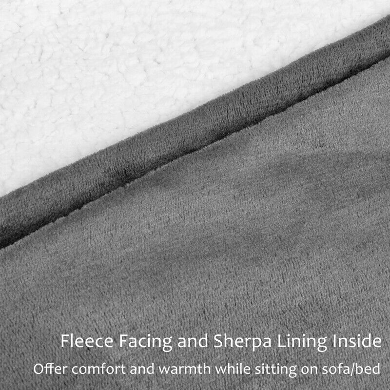 Casa si Gradina - Textile si covoare - Pături și cuverturi - Pături - Patura tip hanorac, cu maneci, gluga si buzunar, gri inchis, 80 x 180 cm, HB80-GREY - Infinity.ro