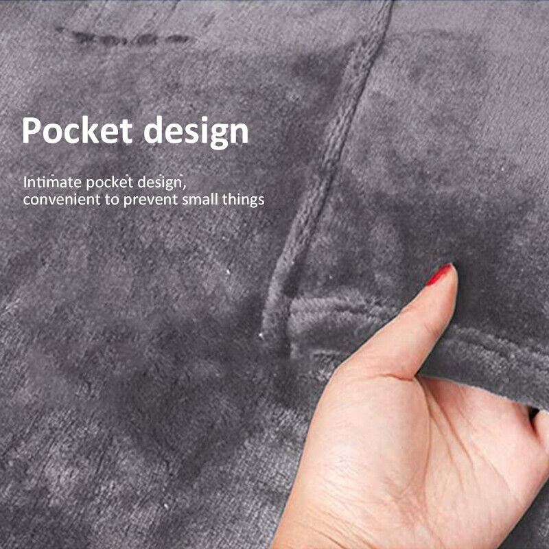 Casa si Gradina - Textile si covoare - Pături și cuverturi - Pături - Patura tip hanorac, cu maneci, gluga si buzunar, gri inchis, 80 x 180 cm, HB80-GREY - Infinity.ro