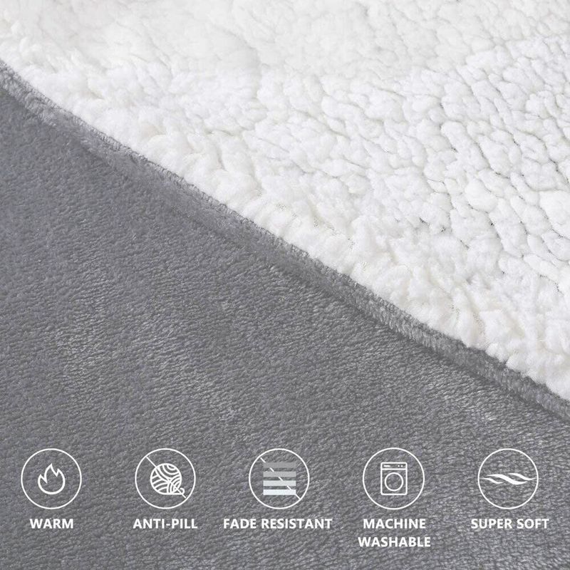 Casa si Gradina - Textile si covoare - Pături și cuverturi - Pături - Patura tip hanorac, cu maneci, gluga si buzunar, gri inchis, 80 x 180 cm, HB80-GREY - Infinity.ro