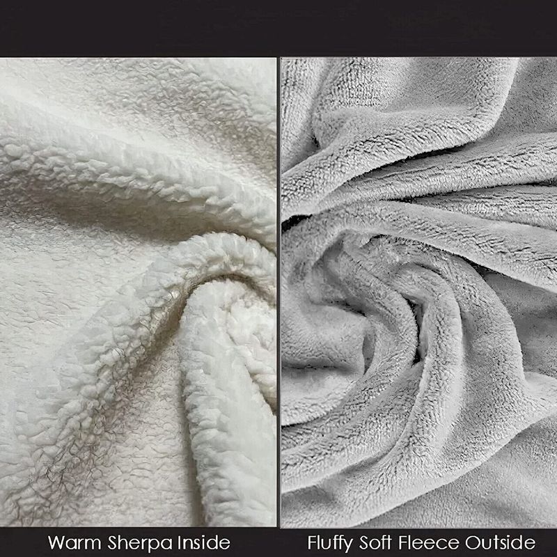 Casa si Gradina - Textile si covoare - Pături și cuverturi - Pături - Patura tip hanorac, cu maneci, gluga si buzunar, gri deschis, 80 x 180 cm, HB80-LIGHTGREY - Infinity.ro