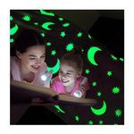 Casa si Gradina - Textile si covoare - Pături și cuverturi - Pături - Patura cu steluta si luna fosforescente, gri, 127 x 152 cm, Glow In The Dark, Vivo, TC294 - Infinity.ro