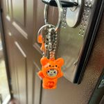 Fashion, accesorii si bijuterii - Femei - Accesorii femei - Alte accesorii femei - Breloc figurina cu schimbare a fetei, Cartoon Face, 4 cm, portocaliu, Vivo FIGURINA-ORANGE - Infinity.ro