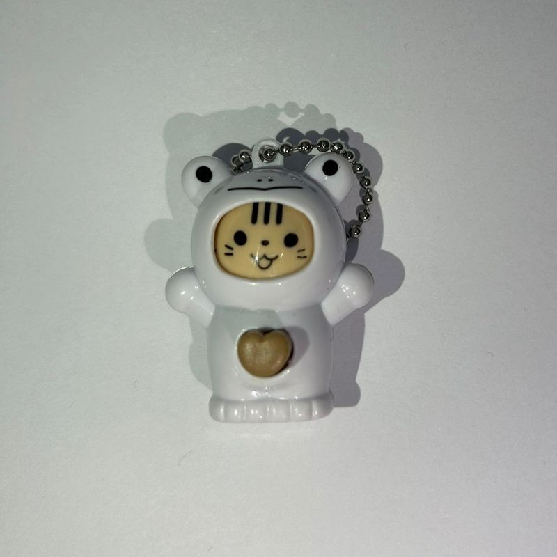 Fashion, accesorii si bijuterii - Femei - Accesorii femei - Alte accesorii femei - Breloc figurina cu schimbare a fetei, Cartoon Face, 4 cm, alb, Vivo FIGURINA-WHITE - Infinity.ro