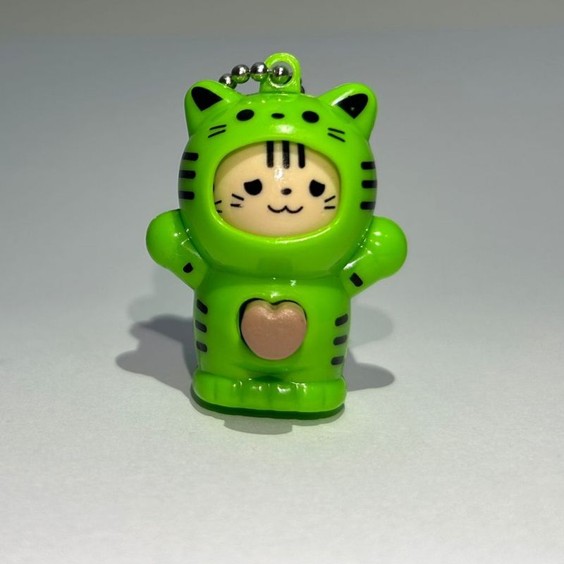 Fashion, accesorii si bijuterii - Femei - Accesorii femei - Alte accesorii femei - Breloc figurina cu schimbare a fetei, Cartoon Face, 4 cm, verde, Vivo FIGURINA-GREEN - Infinity.ro