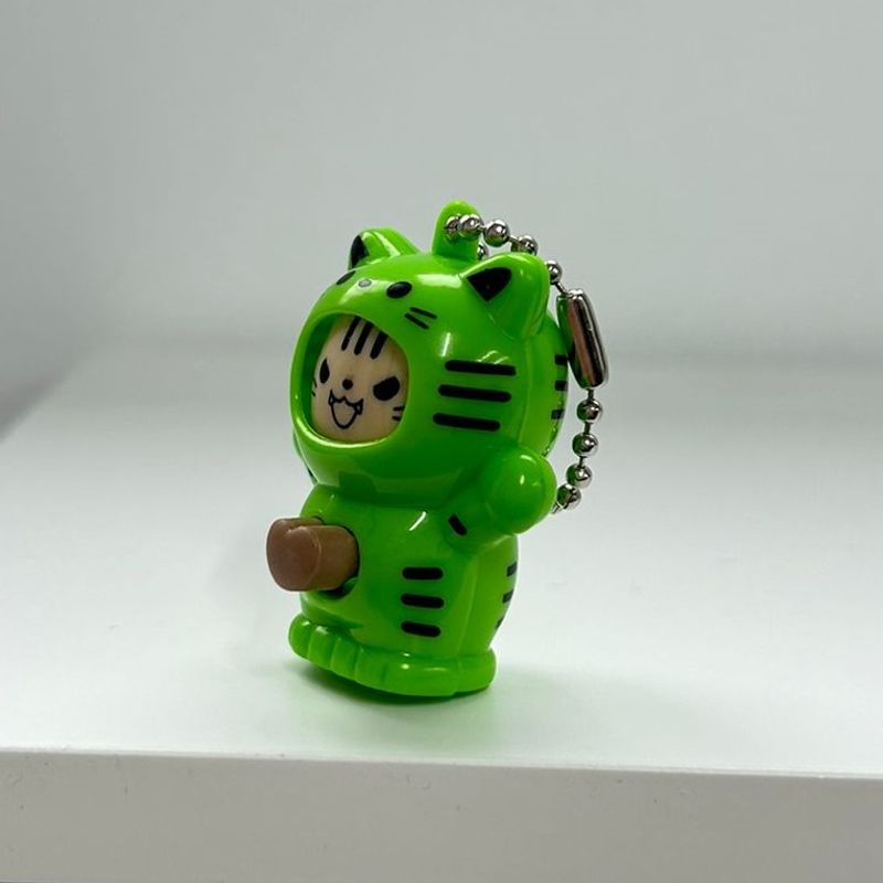 Fashion, accesorii si bijuterii - Femei - Accesorii femei - Alte accesorii femei - Breloc figurina cu schimbare a fetei, Cartoon Face, 4 cm, verde, Vivo FIGURINA-GREEN - Infinity.ro