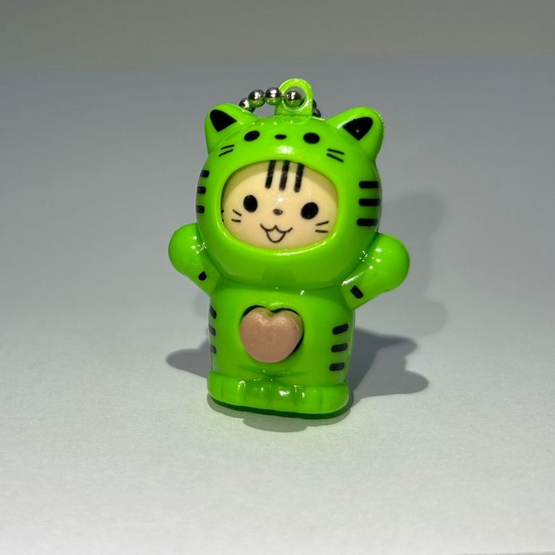 Fashion, accesorii si bijuterii - Femei - Accesorii femei - Alte accesorii femei - Breloc figurina cu schimbare a fetei, Cartoon Face, 4 cm, verde, Vivo FIGURINA-GREEN - Infinity.ro