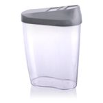 Casa si Gradina - Bucatarie si vesela - Organizare si depozitare bucatarie - Cutii alimentare - Set 4 cutii depozitare cereale, Alpina, 0,45L, 0.6L, 0.85L si 1,25L, gri, 24996-GREY - Infinity.ro