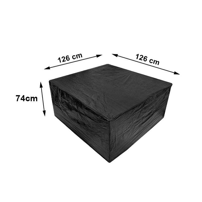 Casa si Gradina - Gradina si terasa - Mobilier exterior - Accesorii pentru gradina - Husa de protectie pentru masa de gradina, negru, 126 x 126 x 74 cm, MyGarden, 3268 - Infinity.ro