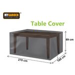 Casa si Gradina - Gradina si terasa - Mobilier exterior - Accesorii pentru gradina - Husa de protectie pentru masa de gradina, negru, 270 x 180 x 89 cm, MyGarden, 3299 - Infinity.ro