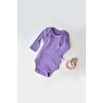 Fashion, accesorii si bijuterii - Copii - Imbracaminte copii - Body-uri copii - Body Bebe Unisex cu maneca lunga din 95% bumbac organic cu 5% elastan - Mov, BabyCosy (Marime: 3-6 Luni) - Infinity.ro