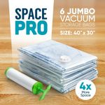 Casa si Gradina - Mobilier - Organizare si depozitare - Pungi depozitare - Set 6 saci de vidat pentru haine cu pompa 78 x 100 cm, SP001 - Infinity.ro