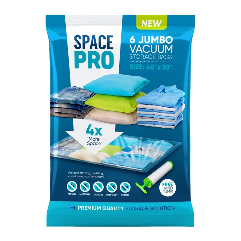 Casa si Gradina - Mobilier - Organizare si depozitare - Pungi depozitare - Set 6 saci de vidat pentru haine cu pompa 78 x 100 cm, SP001 - Infinity.ro