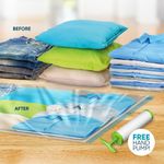 Casa si Gradina - Mobilier - Organizare si depozitare - Pungi depozitare - Set 6 saci de vidat pentru haine cu pompa 78 x 100 cm, SP001 - Infinity.ro