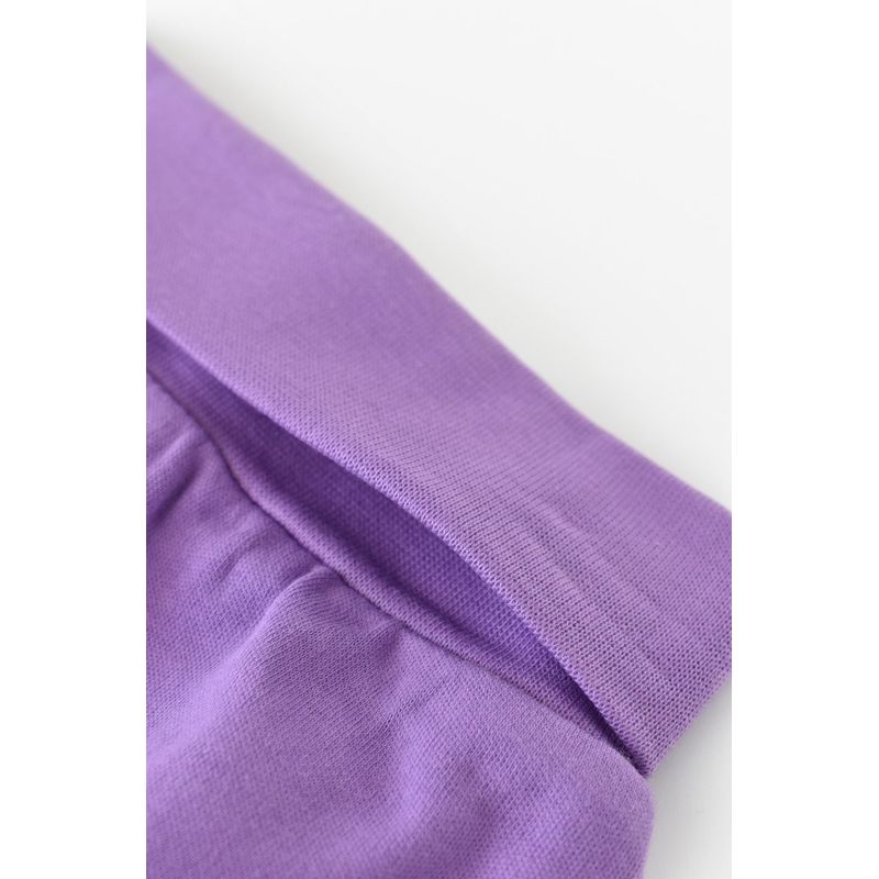 Fashion, accesorii si bijuterii - Copii - Imbracaminte copii - Pantaloni copii - Pantaloni Bebe Unisex din bumbac organic Mov BabyCosy (Marime: 6-9 luni) - Infinity.ro